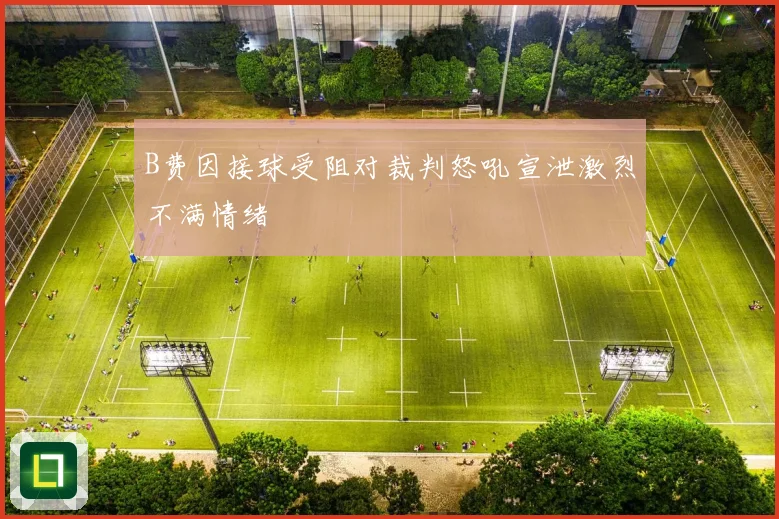 B费因接球受阻对裁判怒吼宣泄激烈不满情绪
